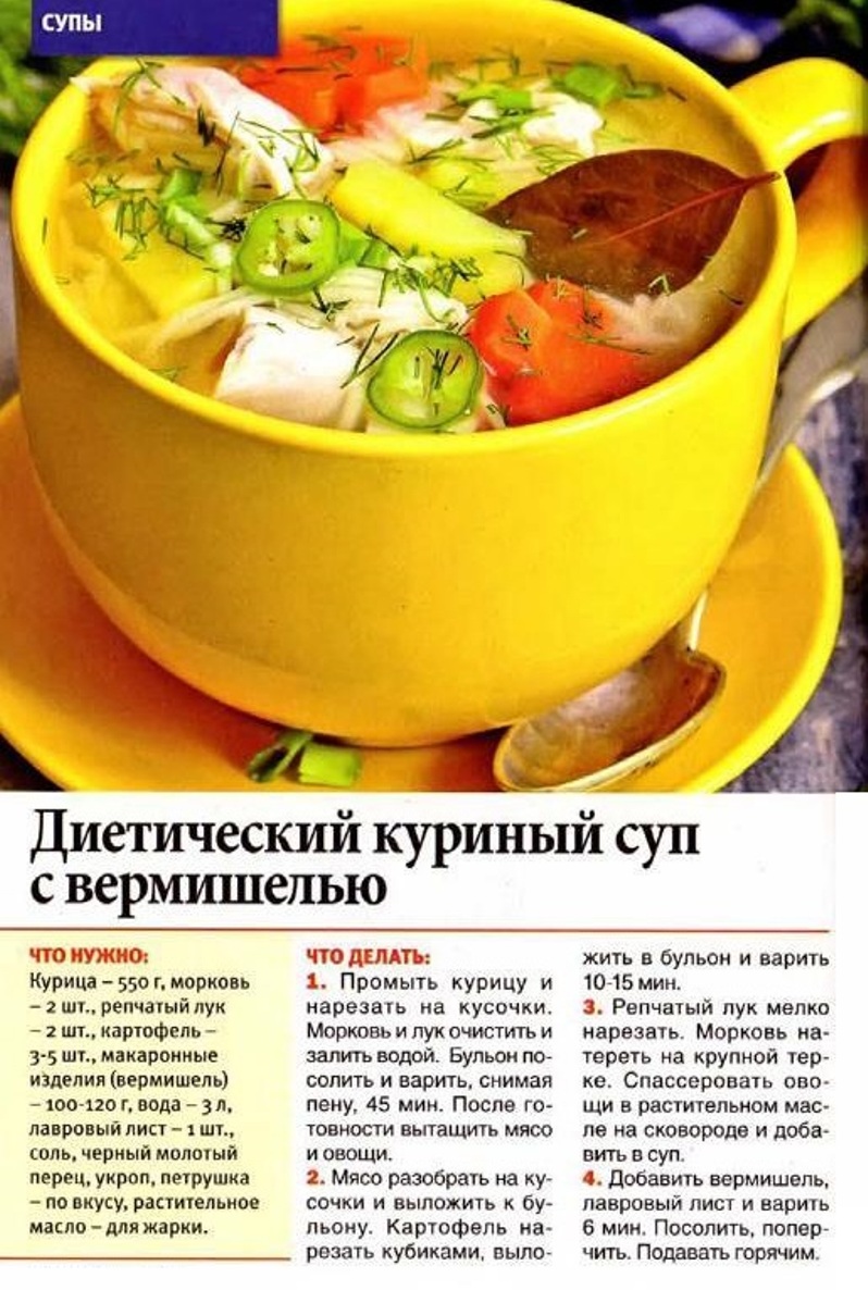 Куриный Суп На Диете Рецепт